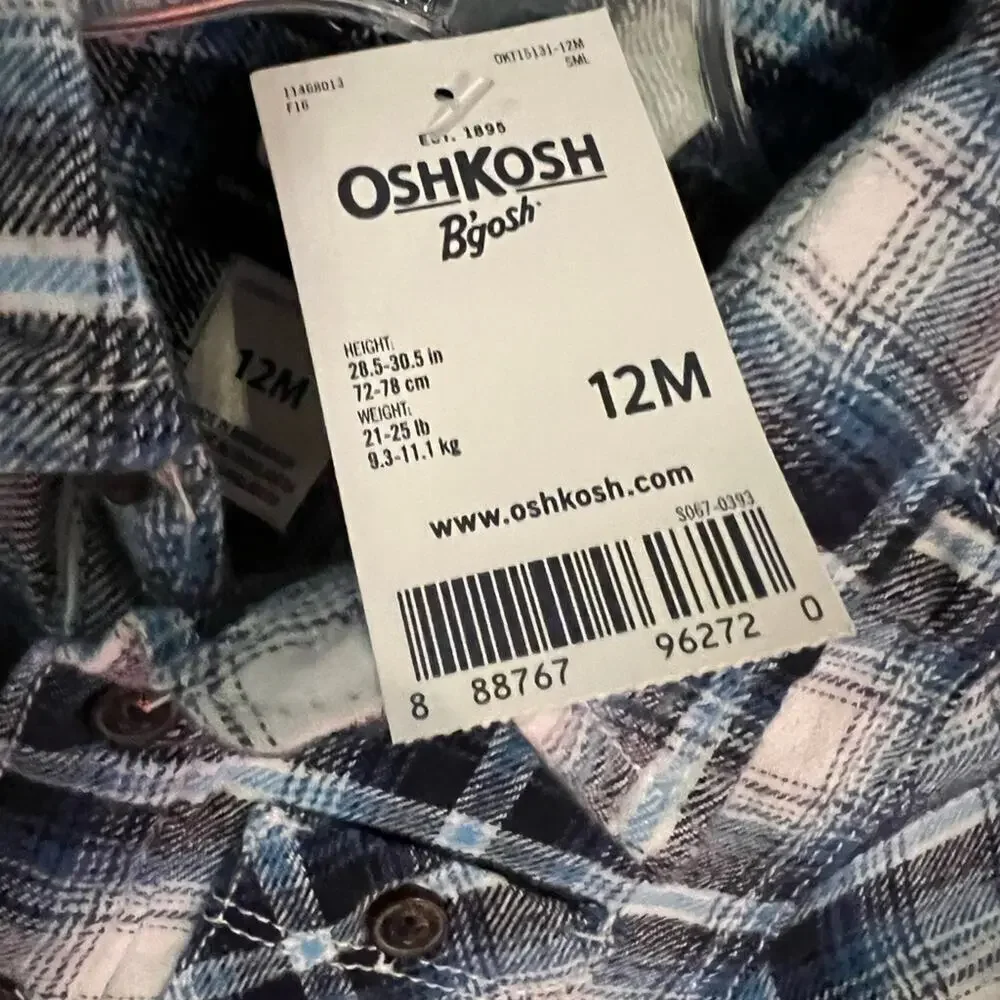 OSHKOSH BOYS LOT ALL SIZE 12 MONTHS ALL NEW WITH TAGS!